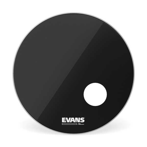 Evans EQ3 Resonant Black Bass Drum Head, 18 Inch BD18RB